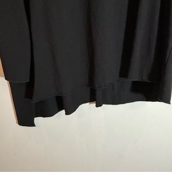 OSKA Sz 5 Slinky Long Line Crew Neck High Low Long Sleeve Middle Seam Tunic Top - Picture 9 of 9